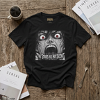 Horror Graphic T-Shirt — 'The Stars Are Not Silent' Screaming Face Tee