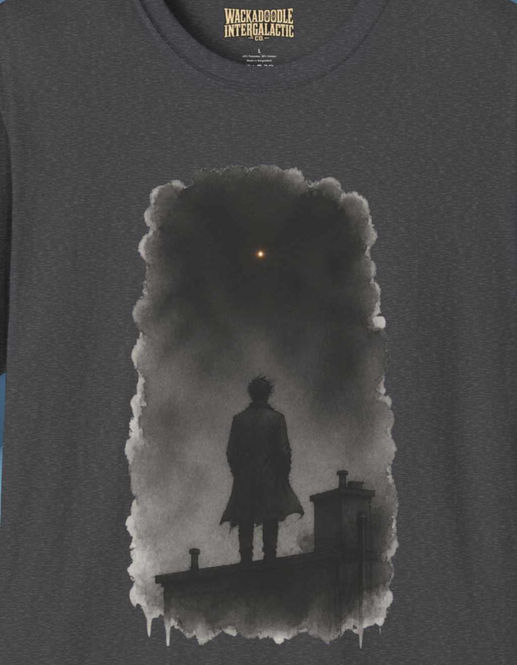 Mystery Silhouette T‑Shirt — Lone Figure at Dusk Graphic Tee