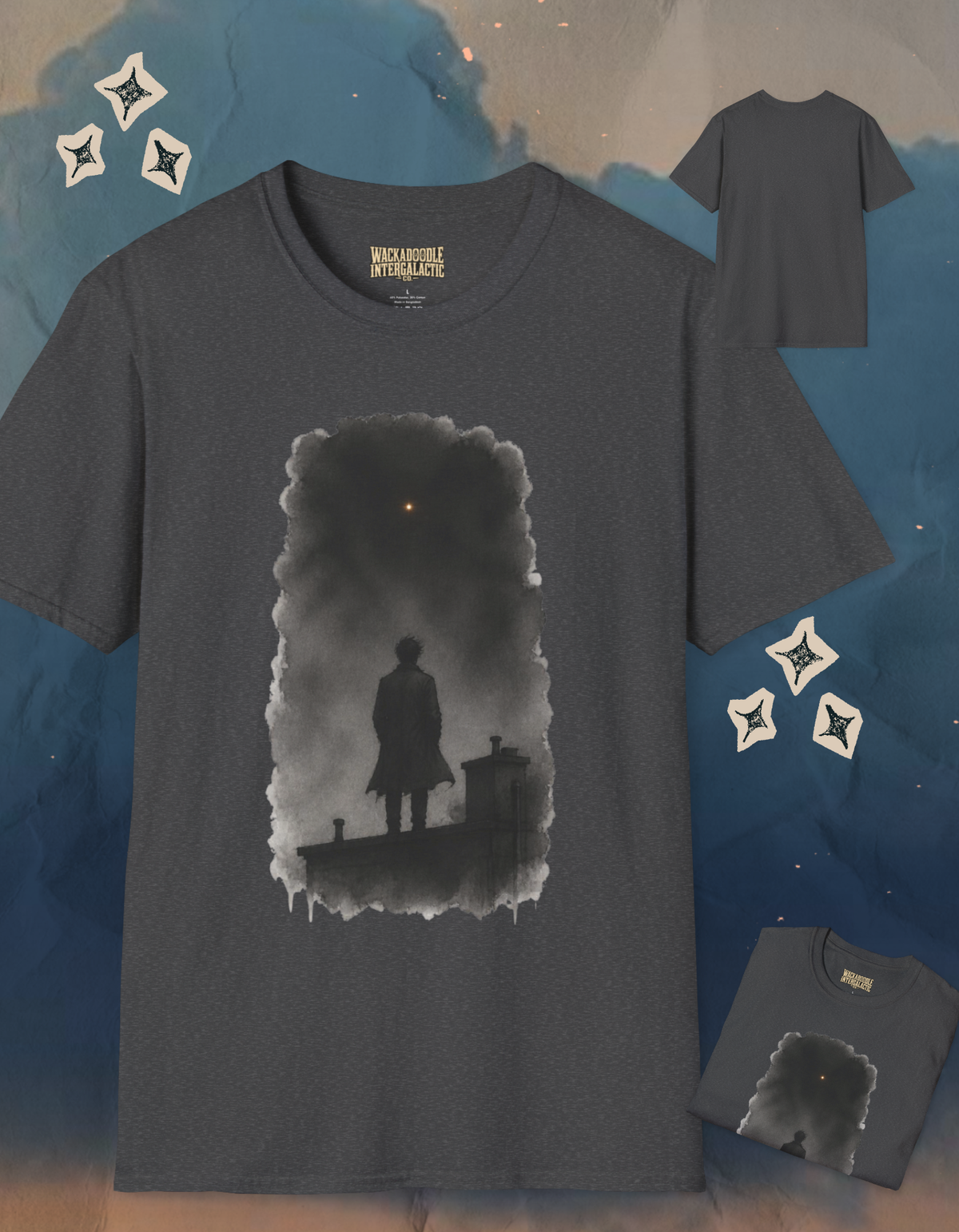 Mystery Silhouette T‑Shirt — Lone Figure at Dusk Graphic Tee