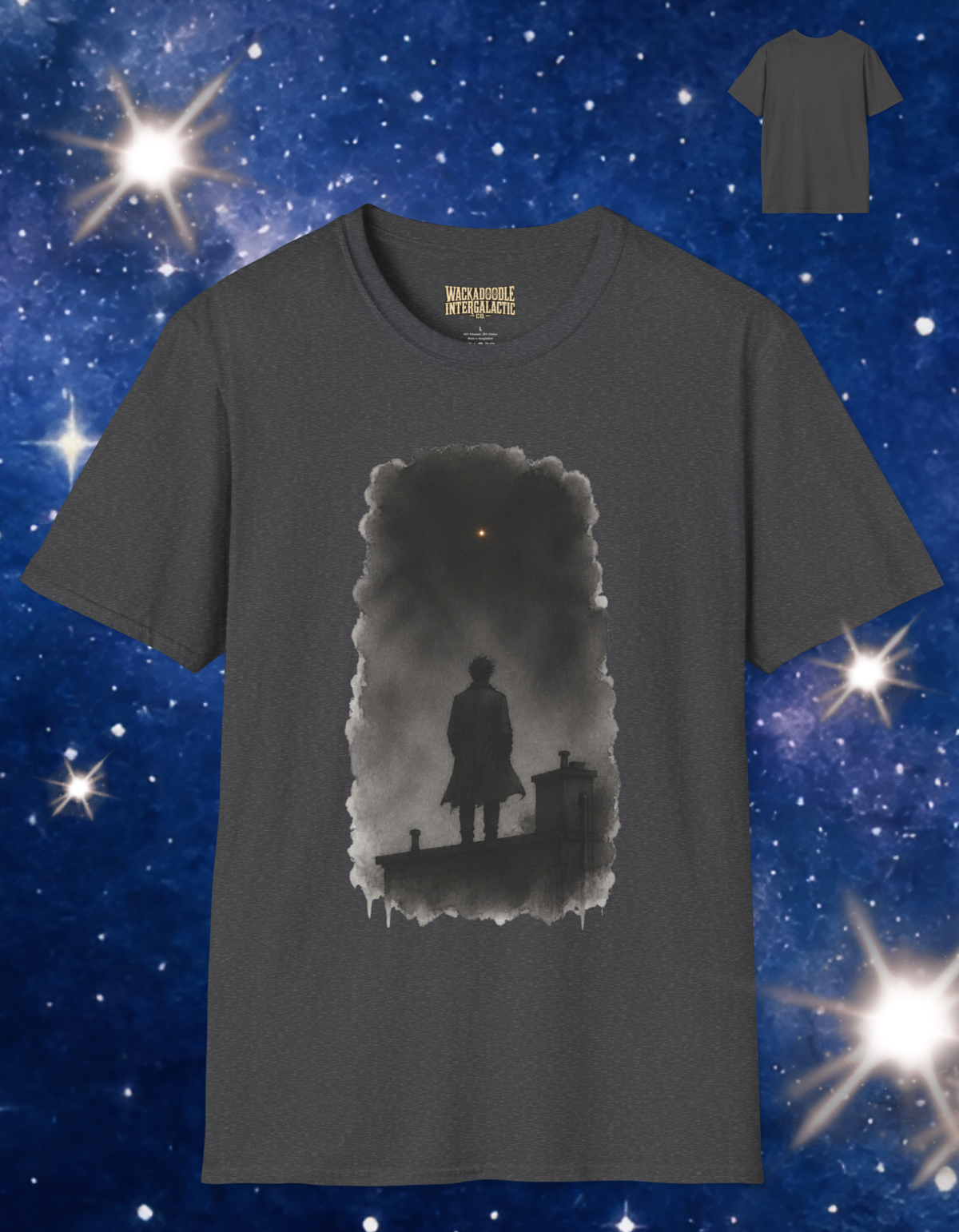 Mystery Silhouette T‑Shirt — Lone Figure at Dusk Graphic Tee
