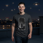 Mystery Silhouette T‑Shirt — Lone Figure at Dusk Graphic Tee