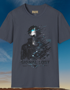 Signal Lost Graphic Tee — Futuristic Cyberpunk Anime Shirt