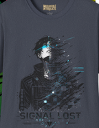 Signal Lost Graphic Tee — Futuristic Cyberpunk Anime Shirt