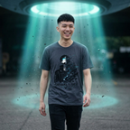 Signal Lost Graphic Tee — Futuristic Cyberpunk Anime Shirt