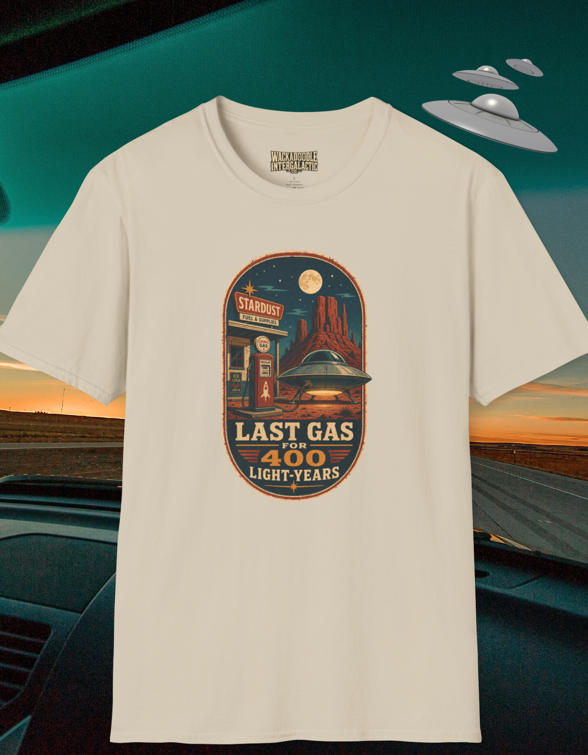 Last Gas for 400 Light-Years T-Shirt