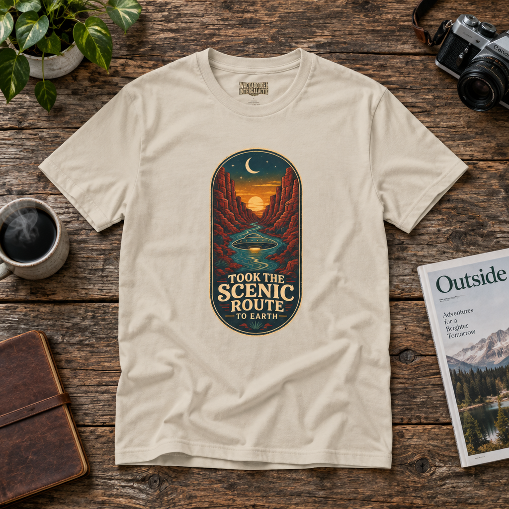 Took the Scenic Route to Earth T-Shirt
