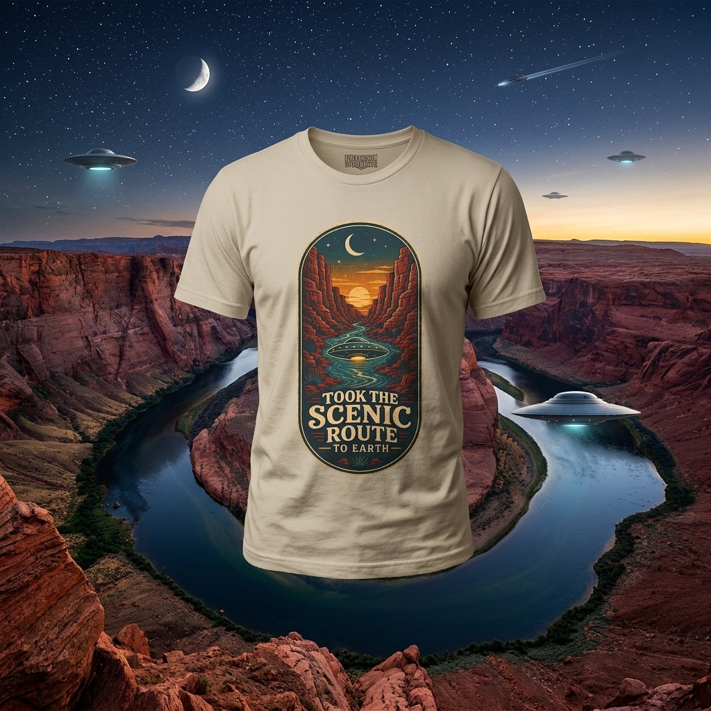 Took the Scenic Route to Earth T-Shirt