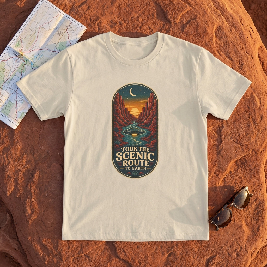 Took the Scenic Route to Earth T-Shirt