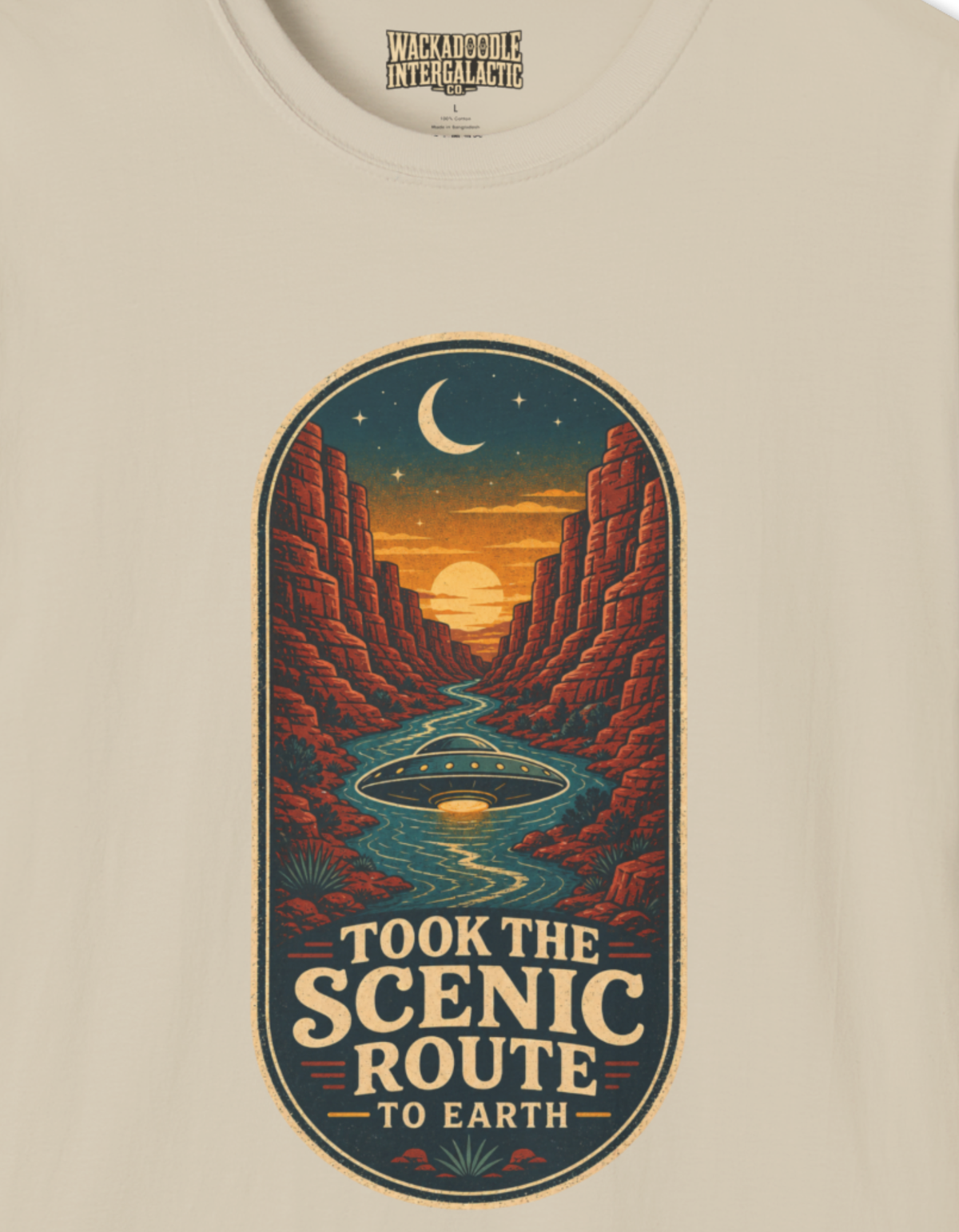 Took the Scenic Route to Earth T-Shirt
