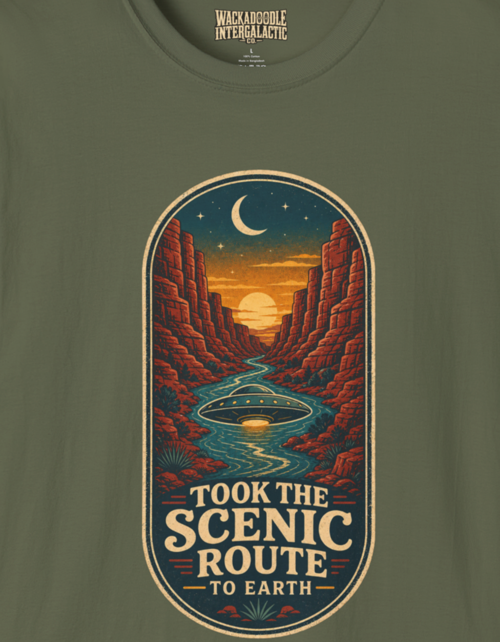 Took the Scenic Route to Earth T-Shirt