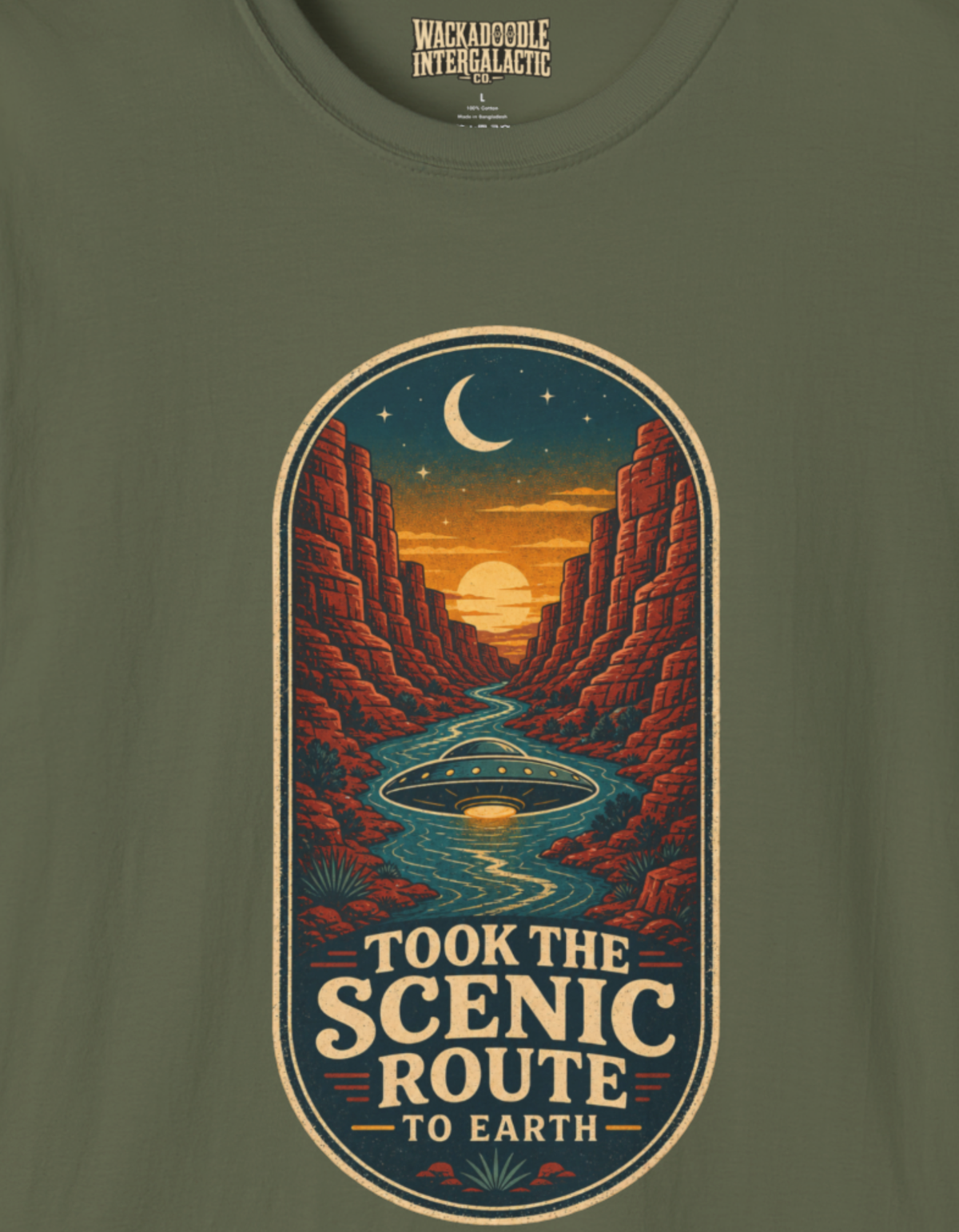 Took the Scenic Route to Earth T-Shirt