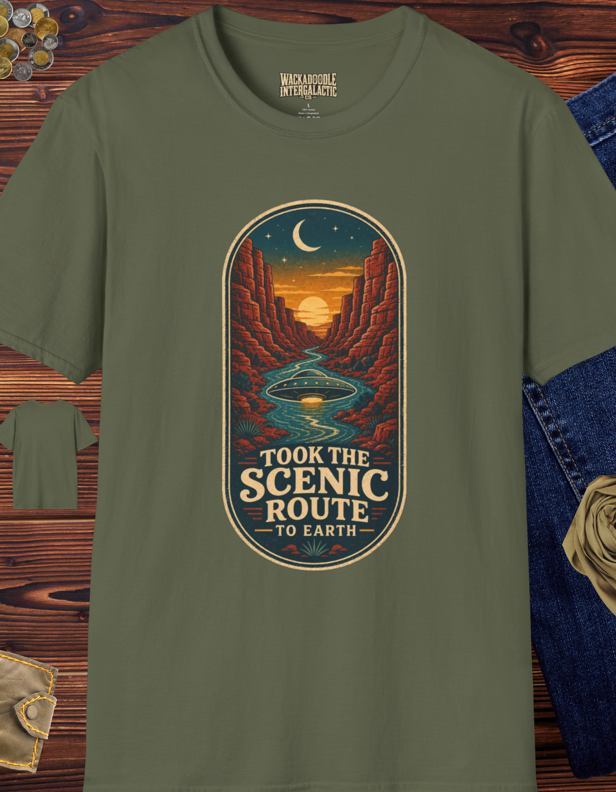 Took the Scenic Route to Earth T-Shirt