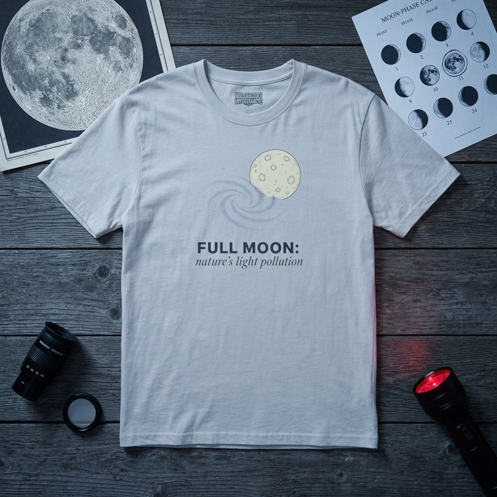 Full Moon Light Pollution T-Shirt