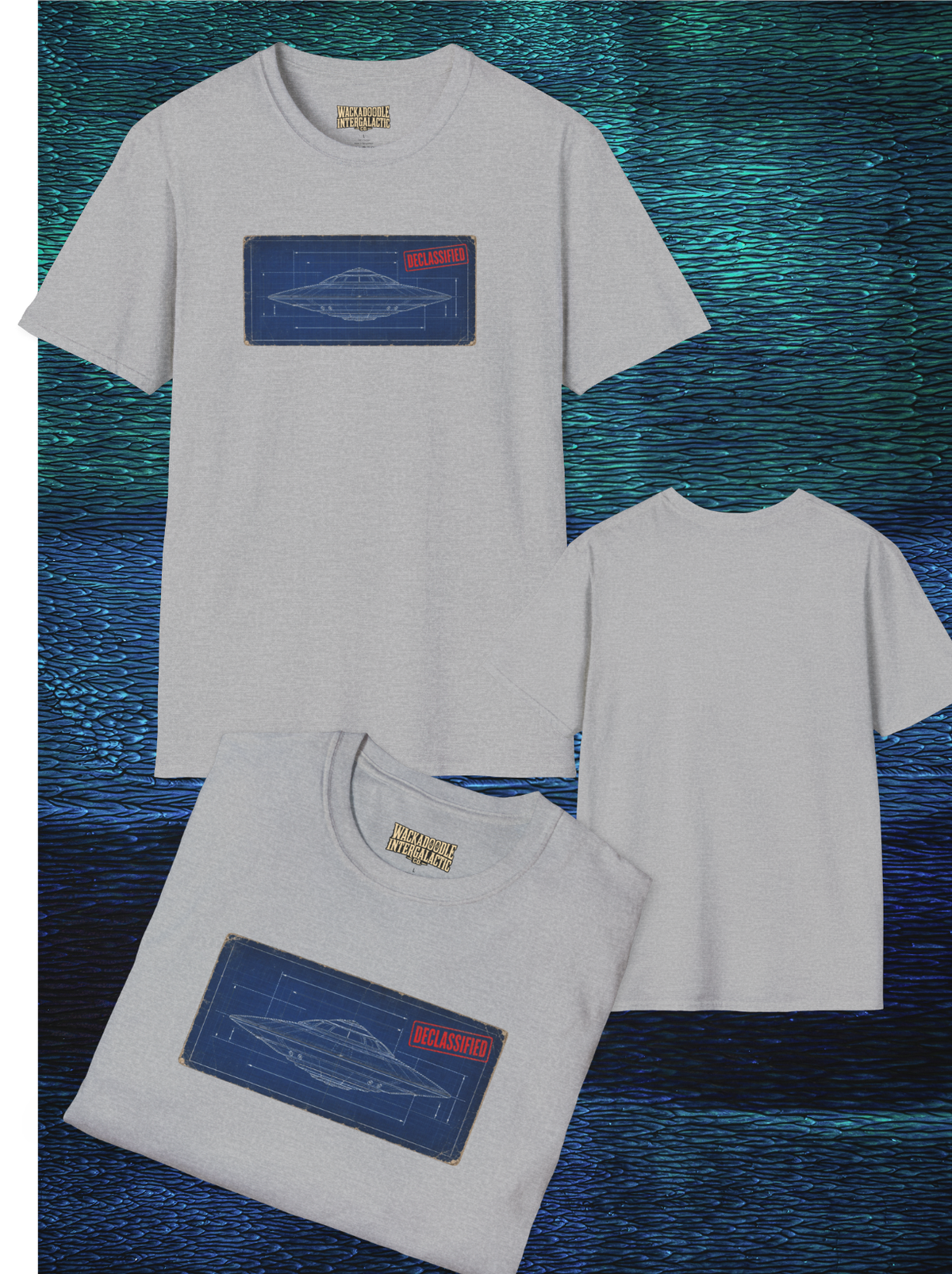 Declassified UFO Blueprint T-Shirt