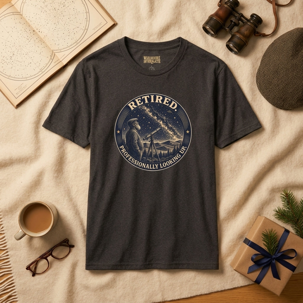 Retired Professionally Looking Up T-Shirt