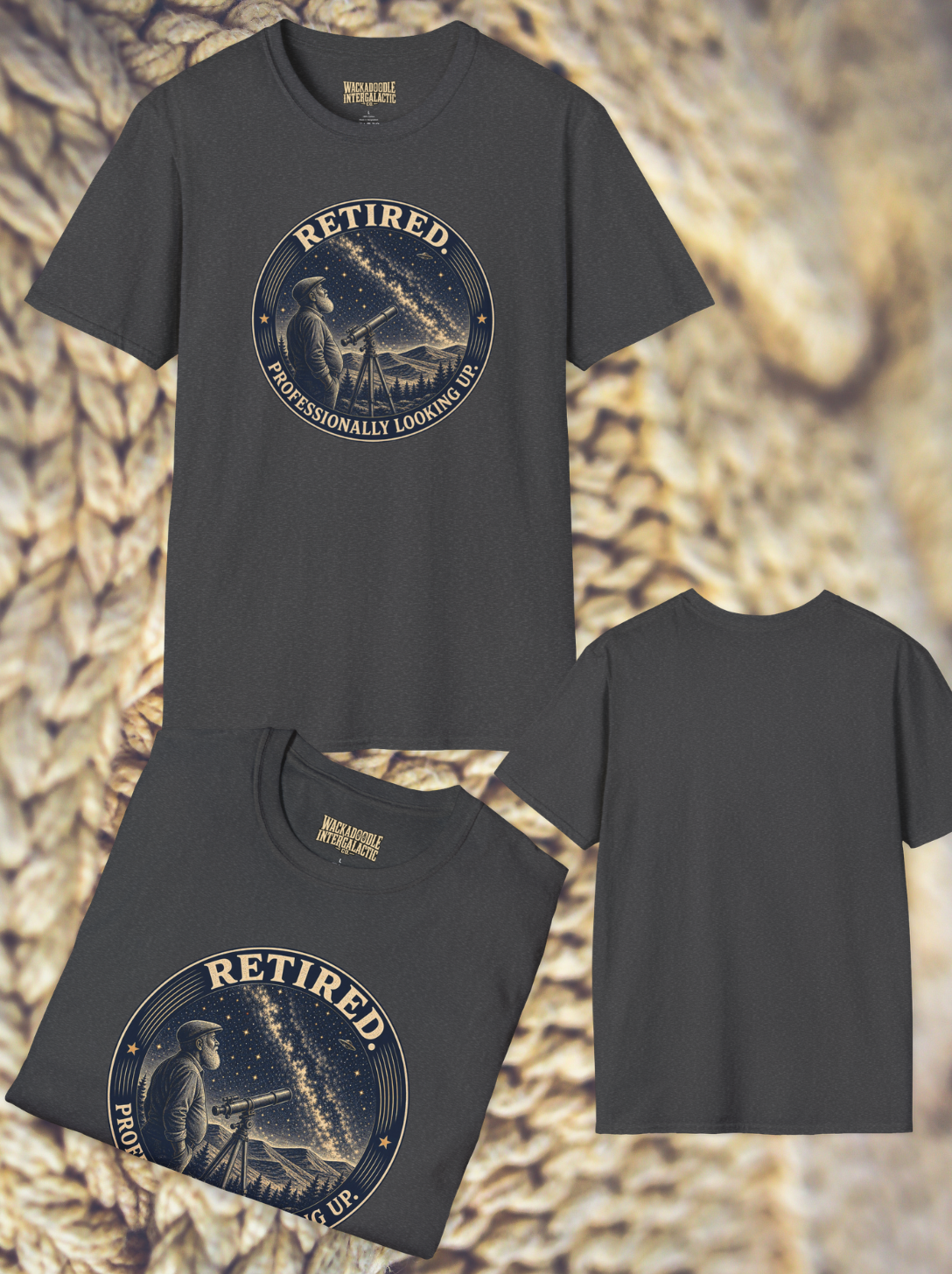 Retired Professionally Looking Up T-Shirt