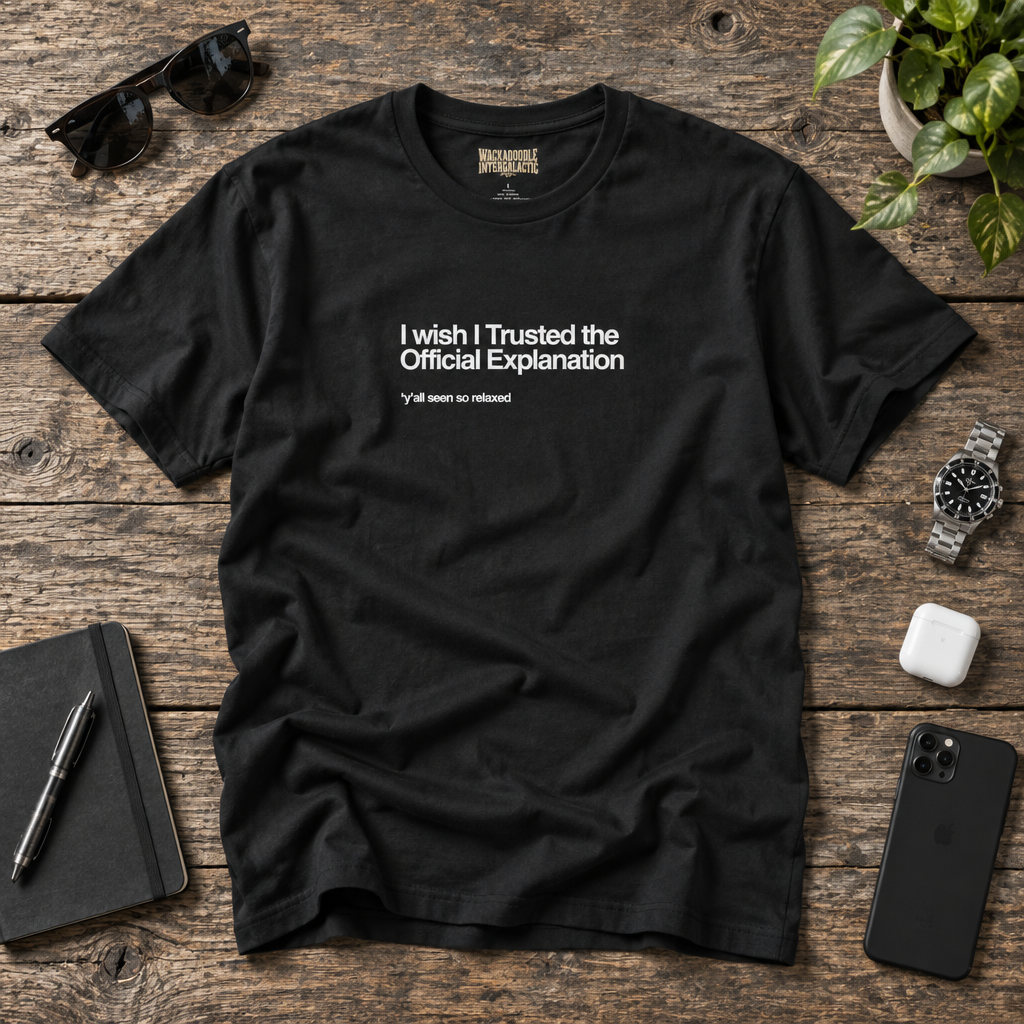 I Wish I Trusted the Official Explanation T-Shirt