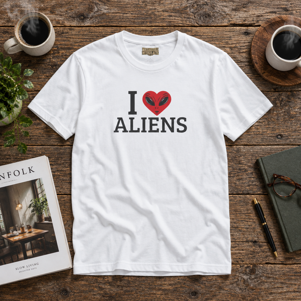 I Heart Aliens T-Shirt