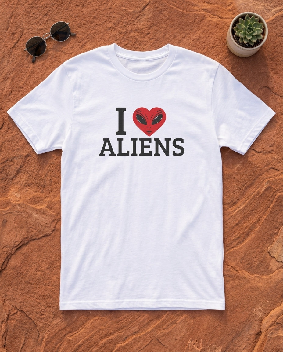 I Heart Aliens T-Shirt