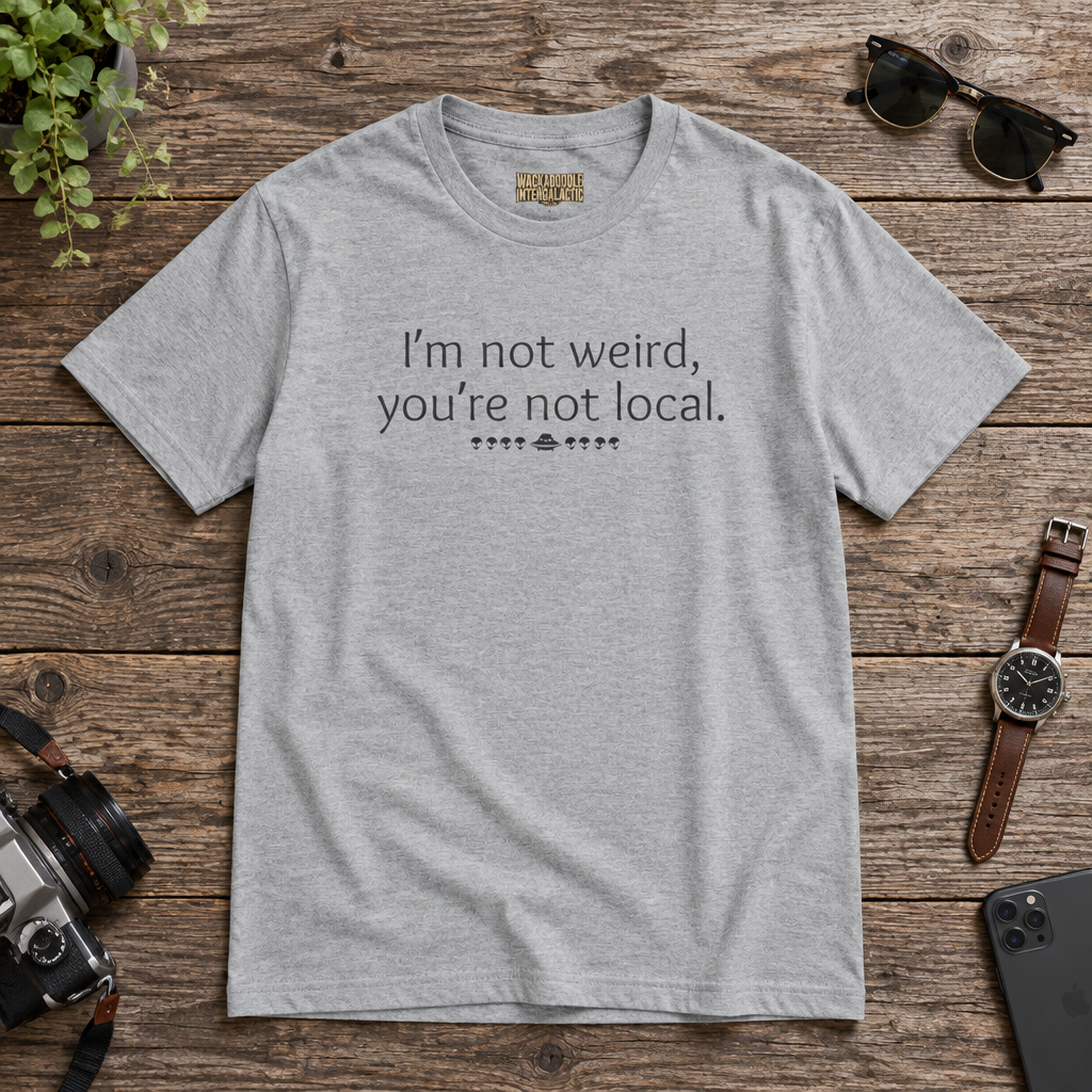 I'm Not Weird, You're Not Local Funny T-Shirt