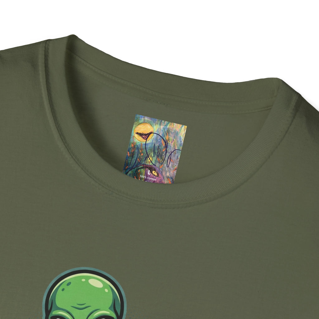 Alien UFO T-Shirt — Cute Green Alien Abduction Graphic Tee