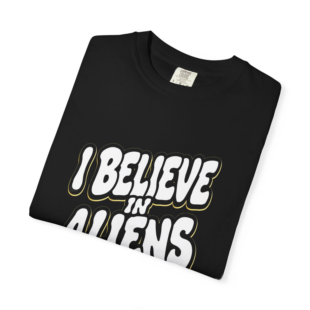 I Believe in Aliens T-Shirt — Retro UFO Graphic Tee