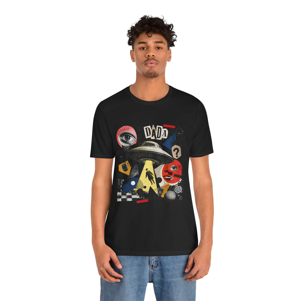Dada UFO Collage T-Shirt — Retro Surreal Art Tee