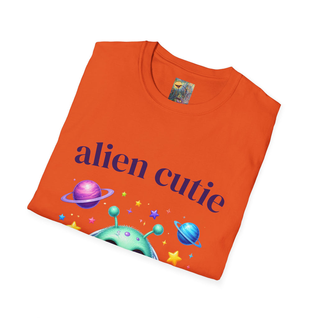 Alien Cutie T-Shirt — Cute Cartoon UFO & Planets Graphic Tee