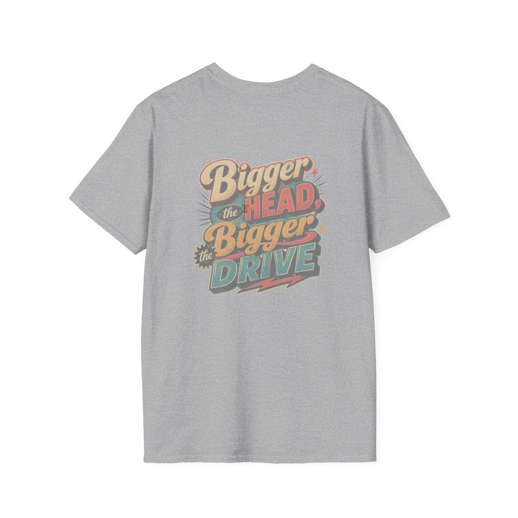 Alien Golfer T‑Shirt : The Bigger the Head, The Bigger the Drive"— Vintage Space Golf Graphic Tee