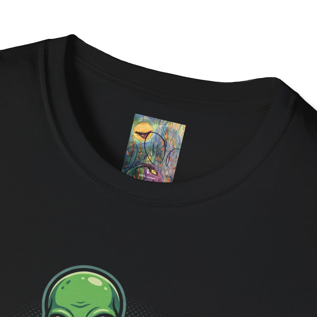 Alien UFO T-Shirt — Cute Green Alien Abduction Graphic Tee