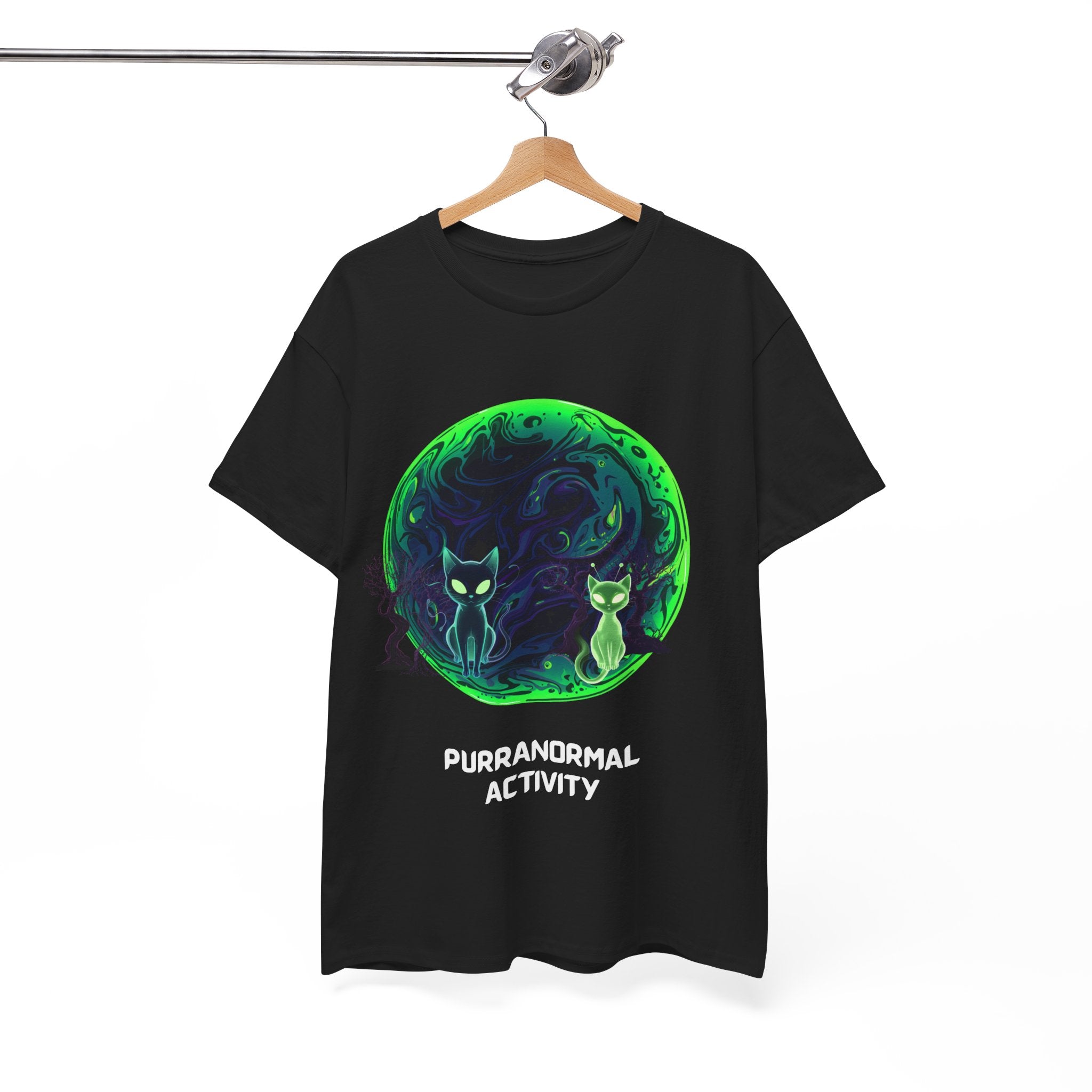 Purranormal Activity T-Shirt — Mystical Cat Moon Halloween Tee