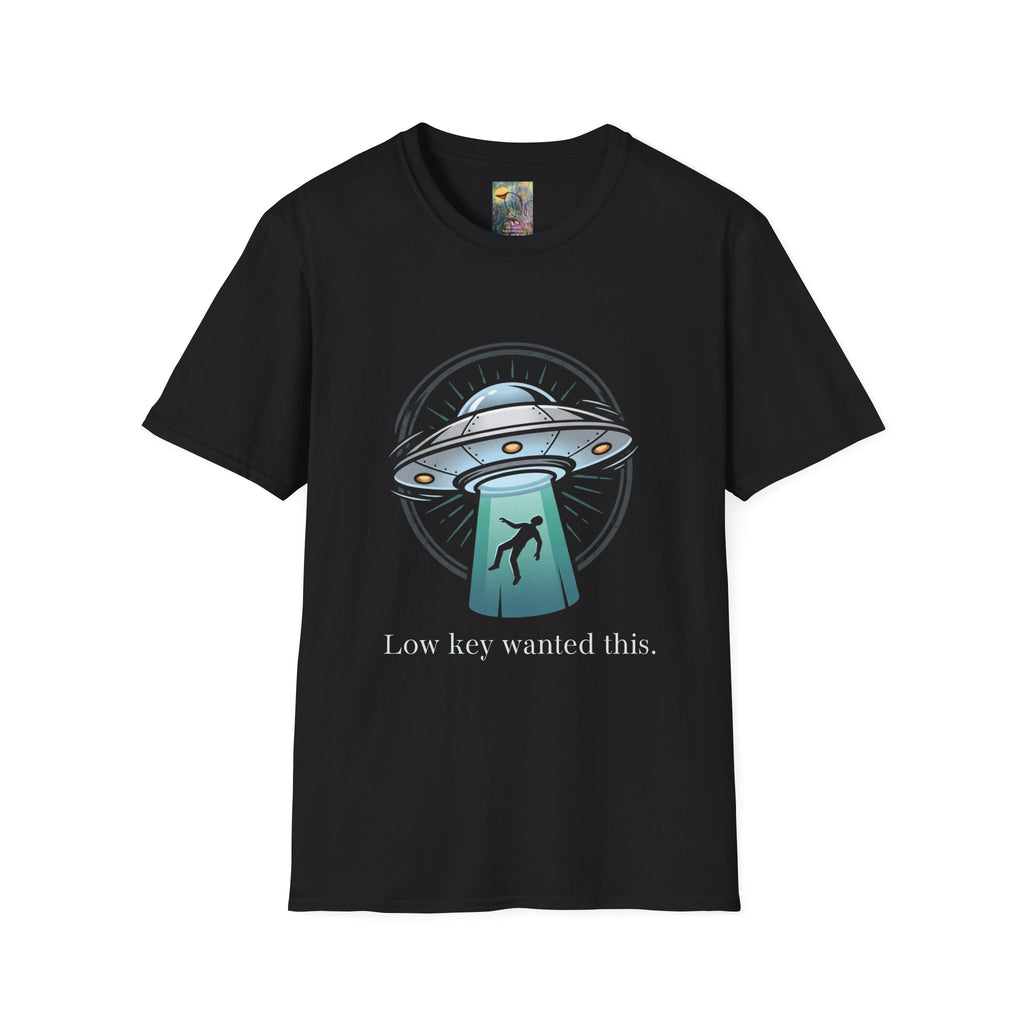 Alien Abduction T-Shirt — "Low Key Wanted This" UFO Graphic Tee