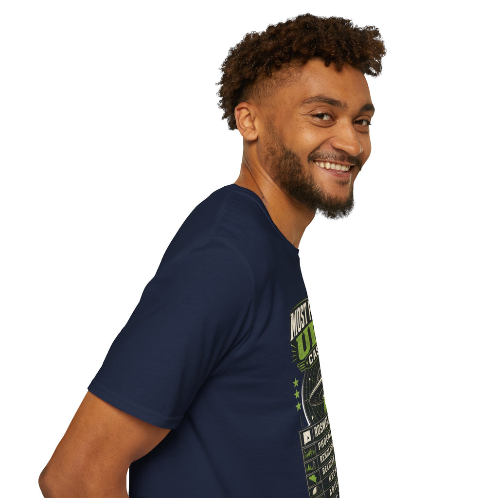 Most Famous UFO Cases T-Shirt — Roswell & Top Alien Encounters Tee