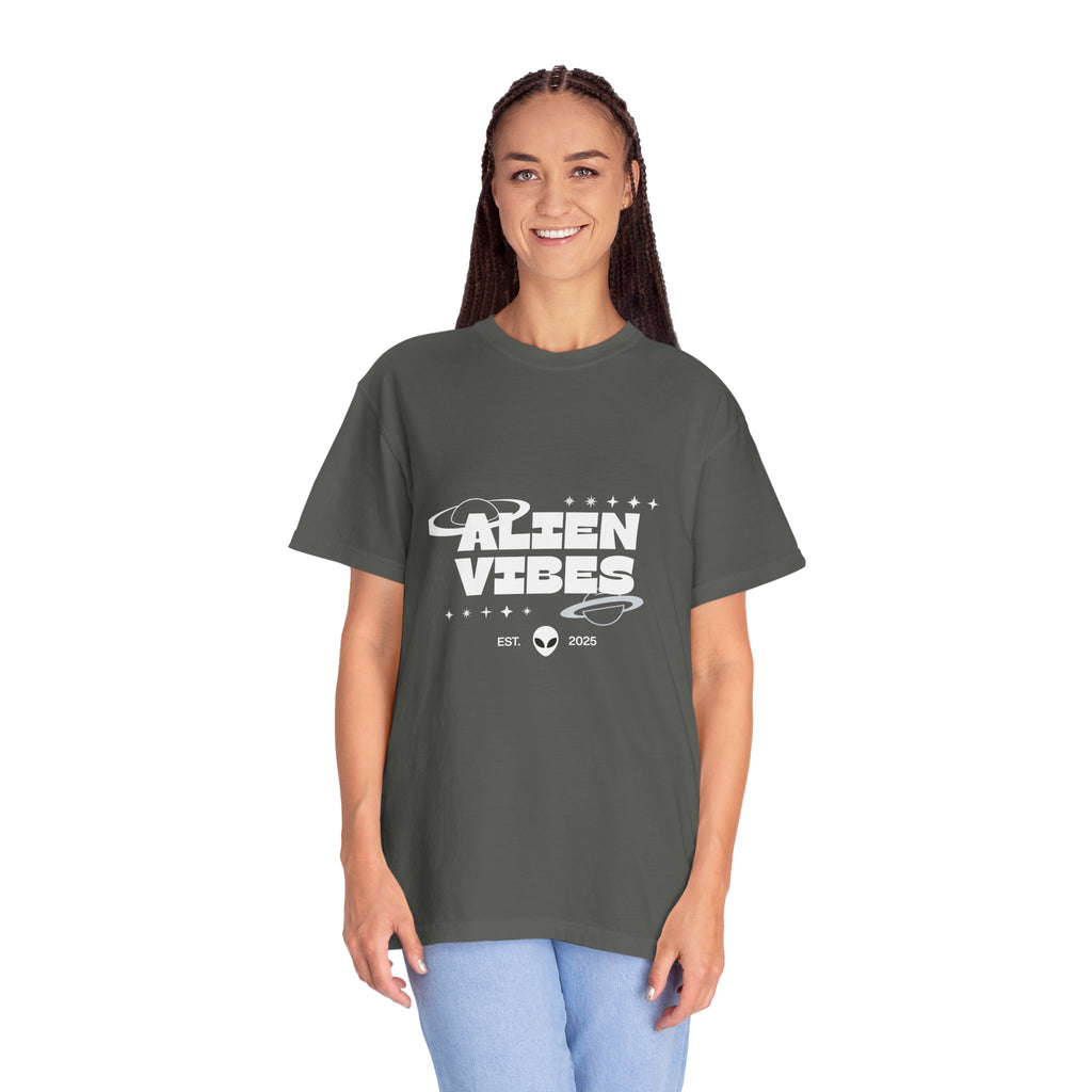 Alien Vibes T-Shirt — Retro Space Graphic Tee
