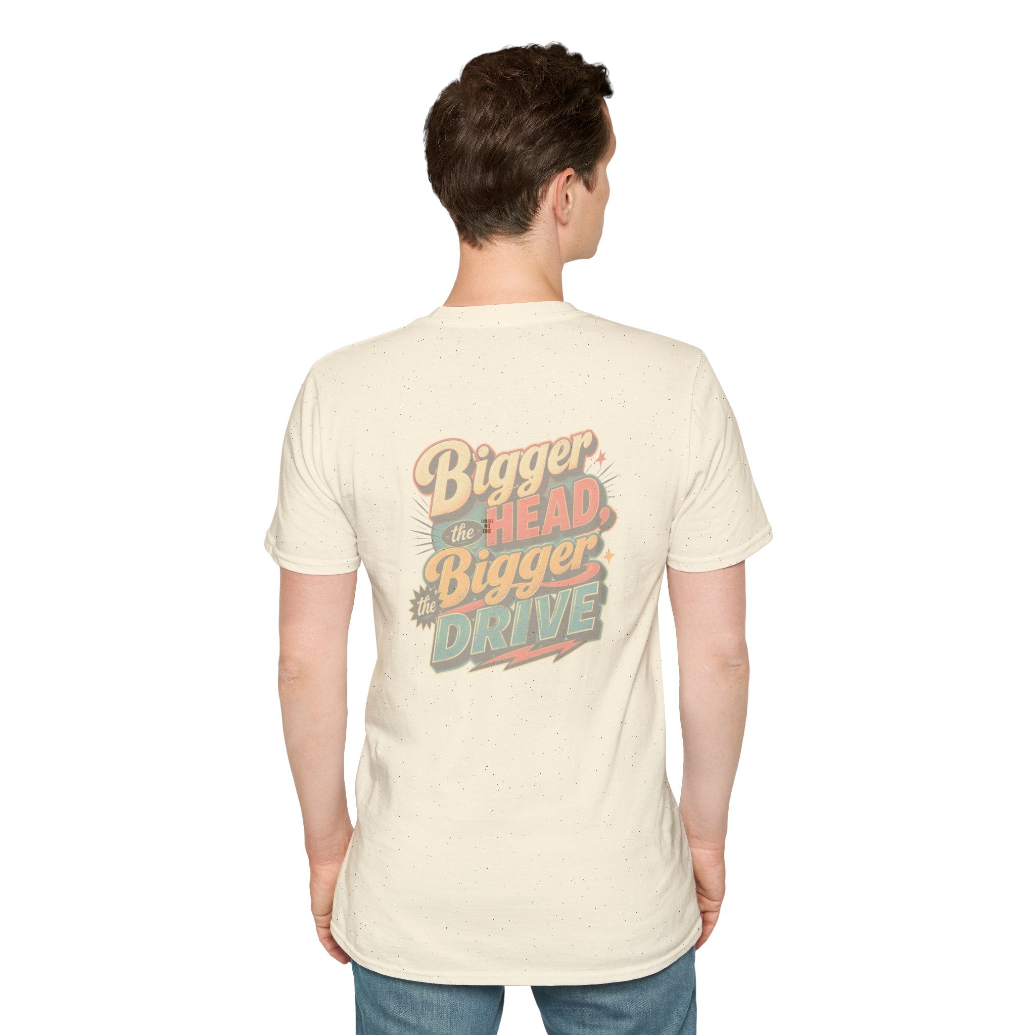 Alien Golfer T‑Shirt : The Bigger the Head, The Bigger the Drive"— Vintage Space Golf Graphic Tee