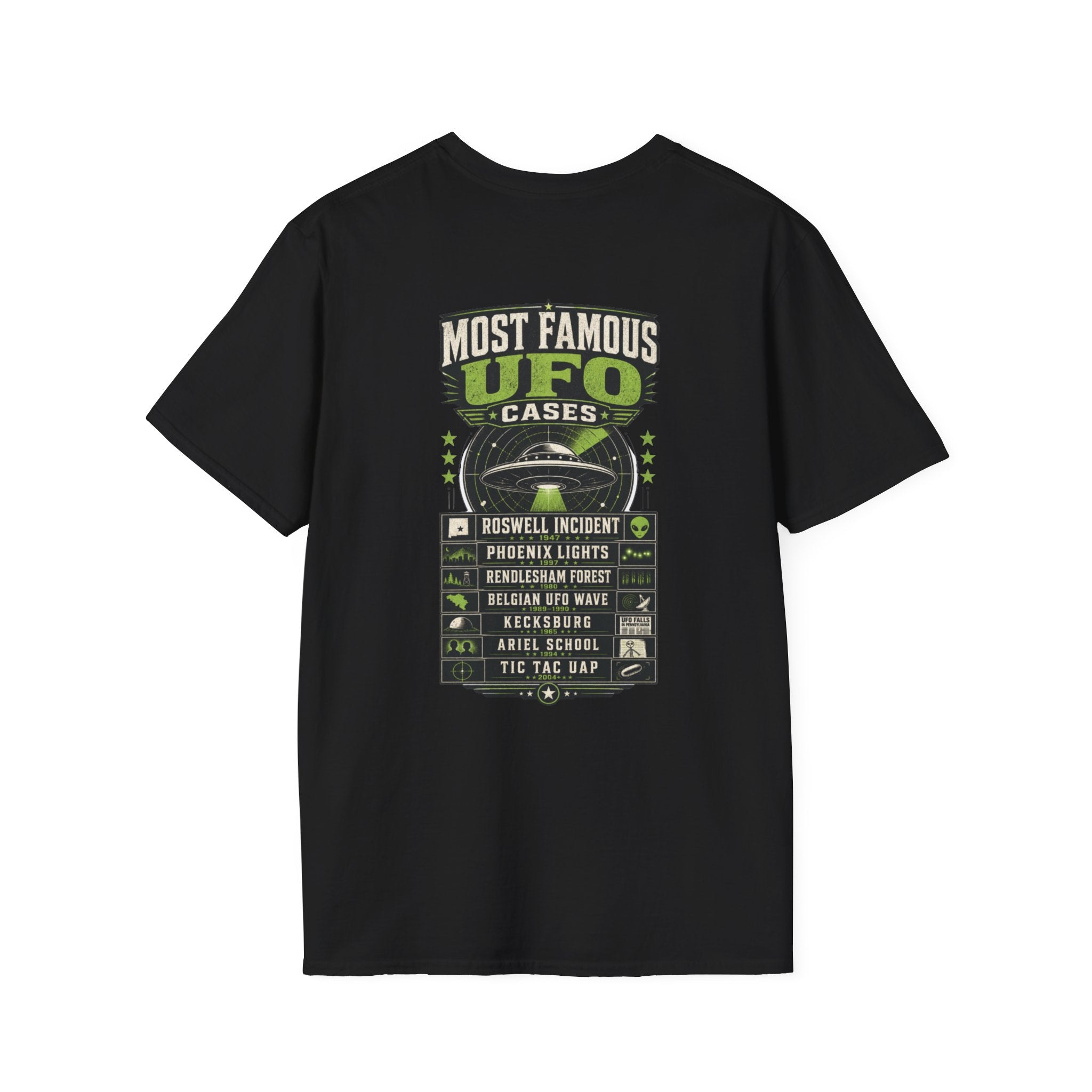 Most Famous Aliens T-Shirt — Retro Green Alien Graphic Tee