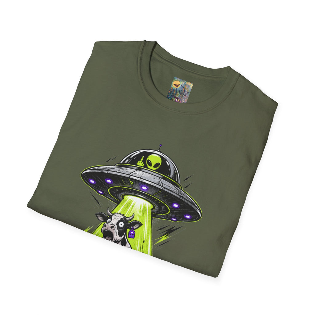 "I do what I want" T-Shirt — Alien UFO Abduction Cow Graphic Tee