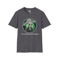 Alien UFO Graphic T-Shirt "You are blocking my trajectory" — Retro Green Extraterrestrial Design