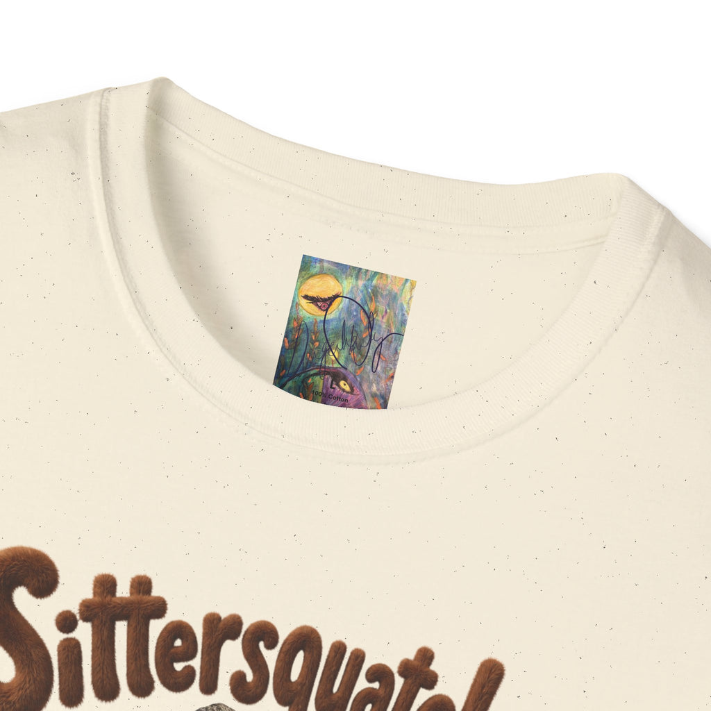 Sittersquatch T-Shirt — Retro Bigfoot Mom & Baby Graphic Tee