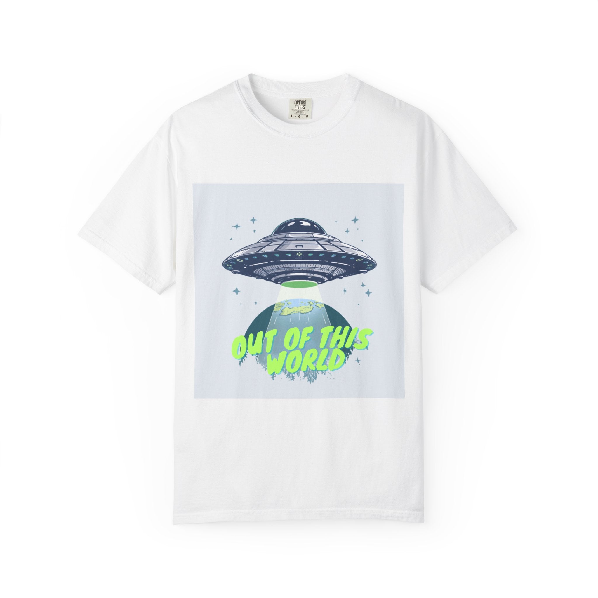 UFO Graphic T-Shirt — "Out of This World" Alien Spaceship Tee