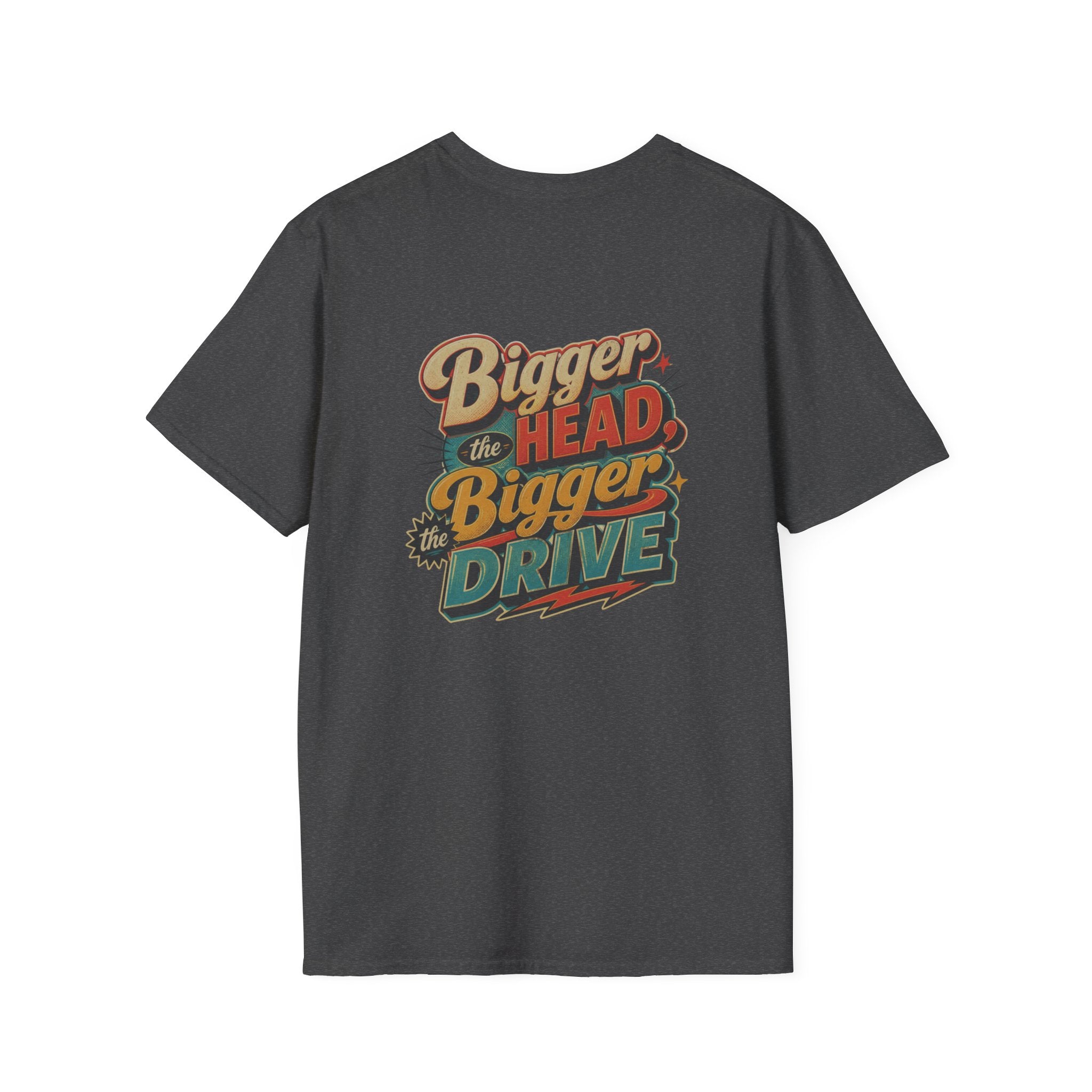 Alien Golfer T‑Shirt : The Bigger the Head, The Bigger the Drive"— Vintage Space Golf Graphic Tee