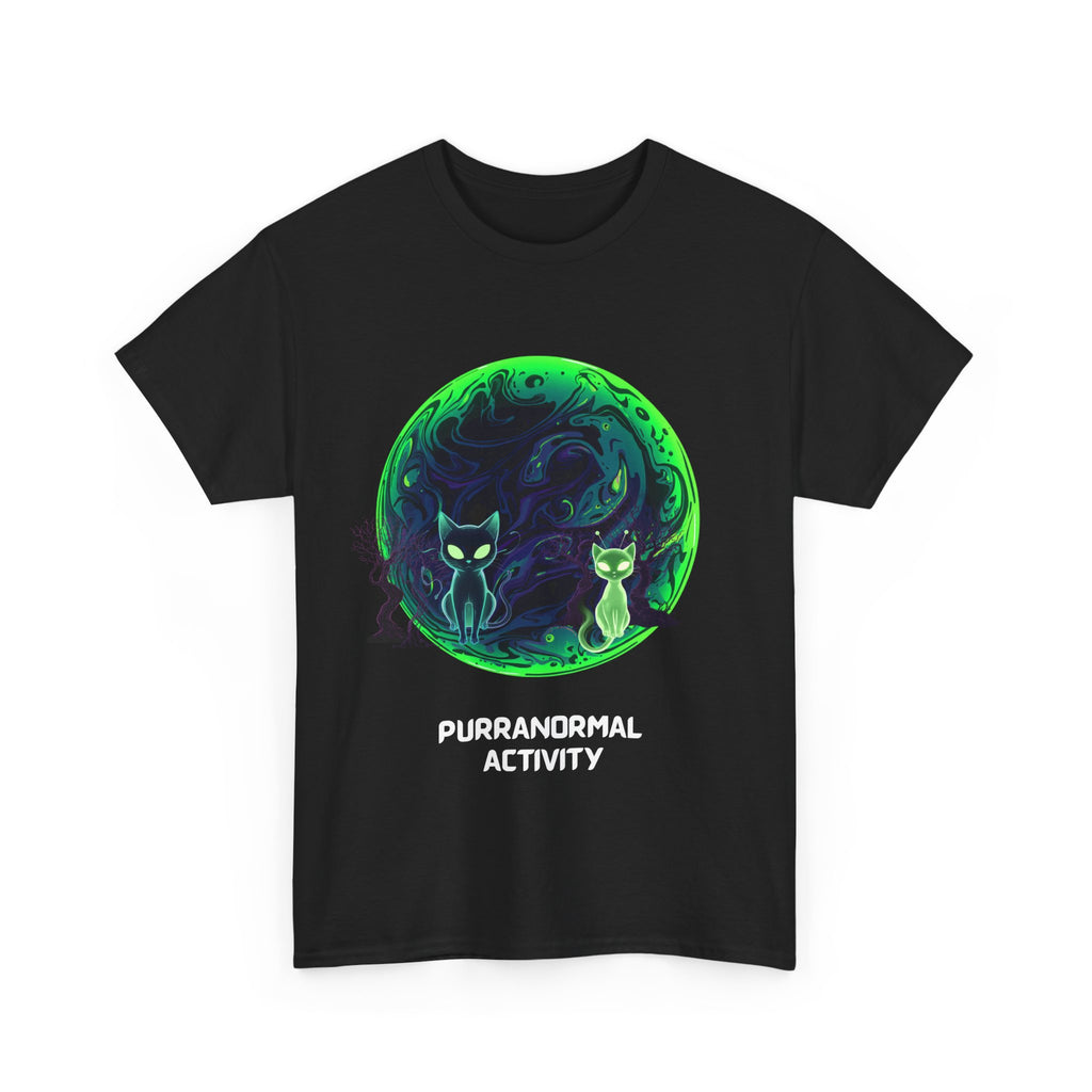 Purranormal Activity T-Shirt — Mystical Cat Moon Halloween Tee