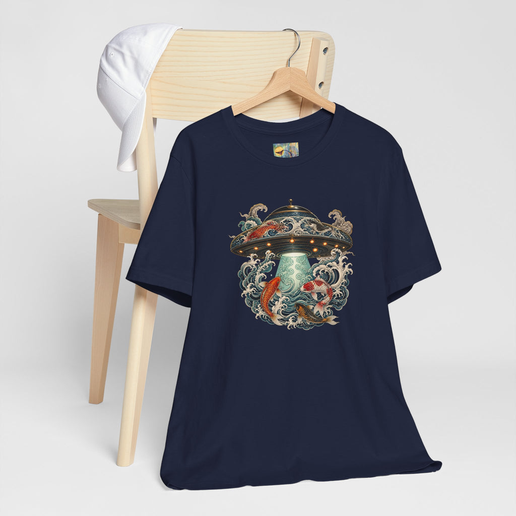 Koi UFO Tee — Vintage Alien Abduction Koi Fish Graphic Shirt