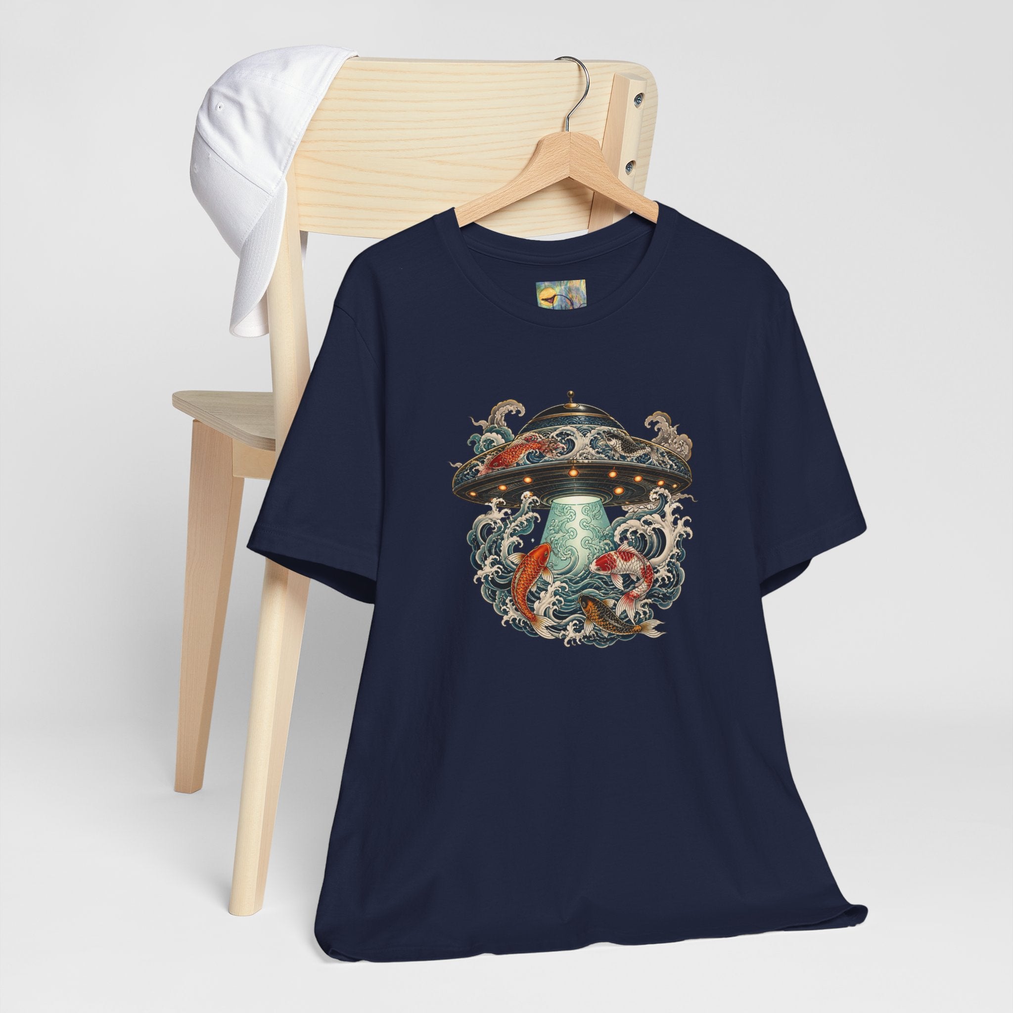 Koi UFO Tee — Vintage Alien Abduction Koi Fish Graphic Shirt