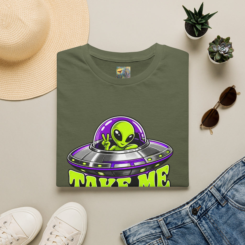 Alien UFO T‑Shirt — "Take Me to Your Dealer" Graphic Tee
