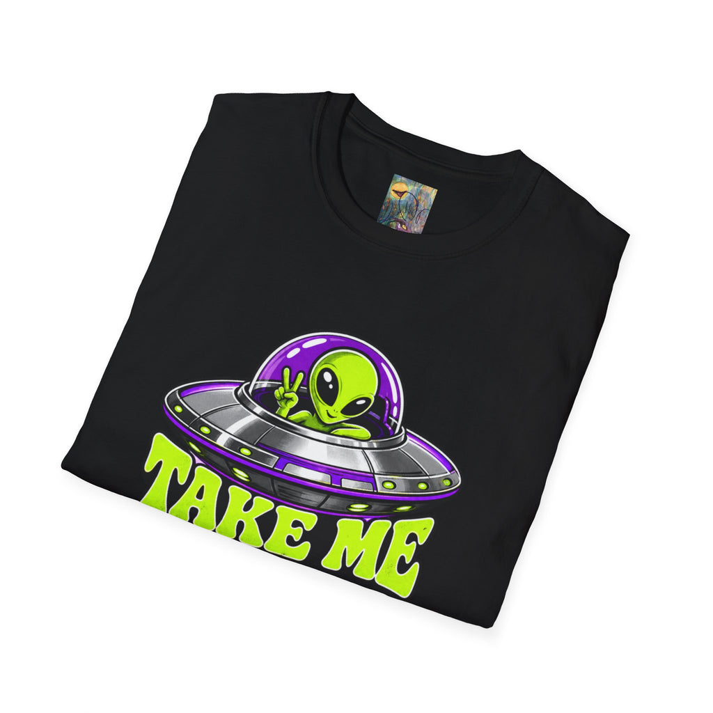 Alien UFO T‑Shirt — "Take Me to Your Dealer" Graphic Tee