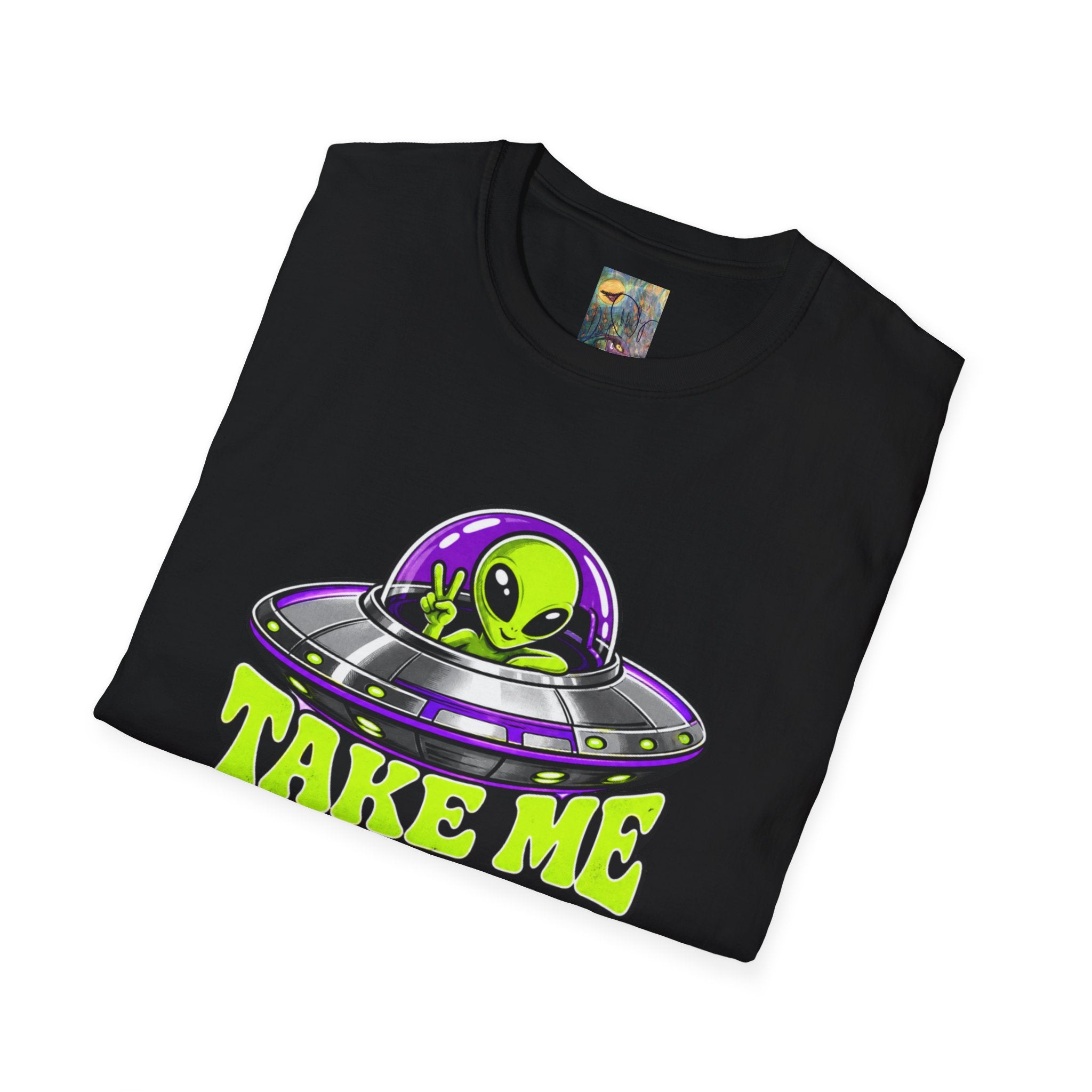 Alien UFO T‑Shirt — "Take Me to Your Dealer" Graphic Tee