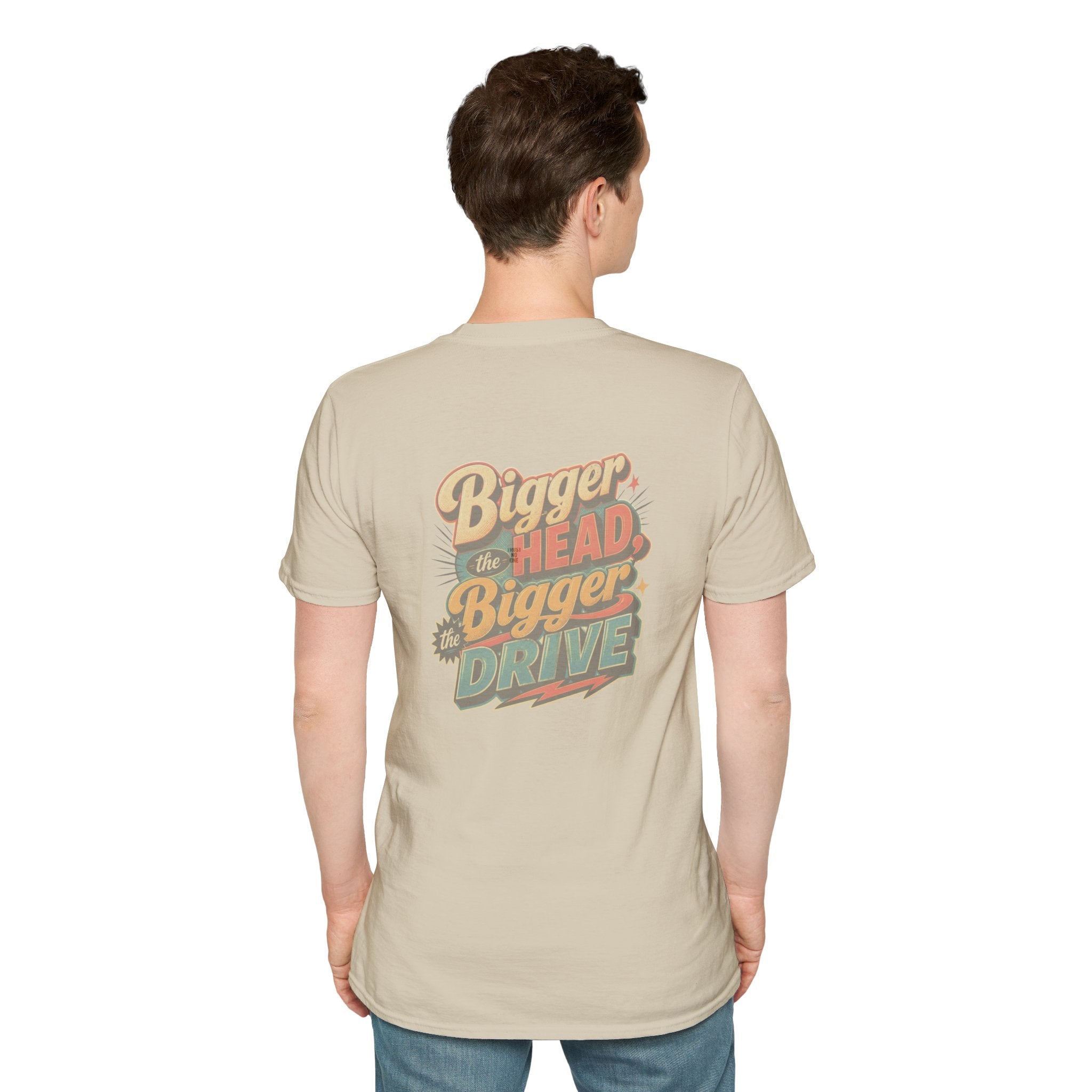 Alien Golfer T‑Shirt : The Bigger the Head, The Bigger the Drive"— Vintage Space Golf Graphic Tee