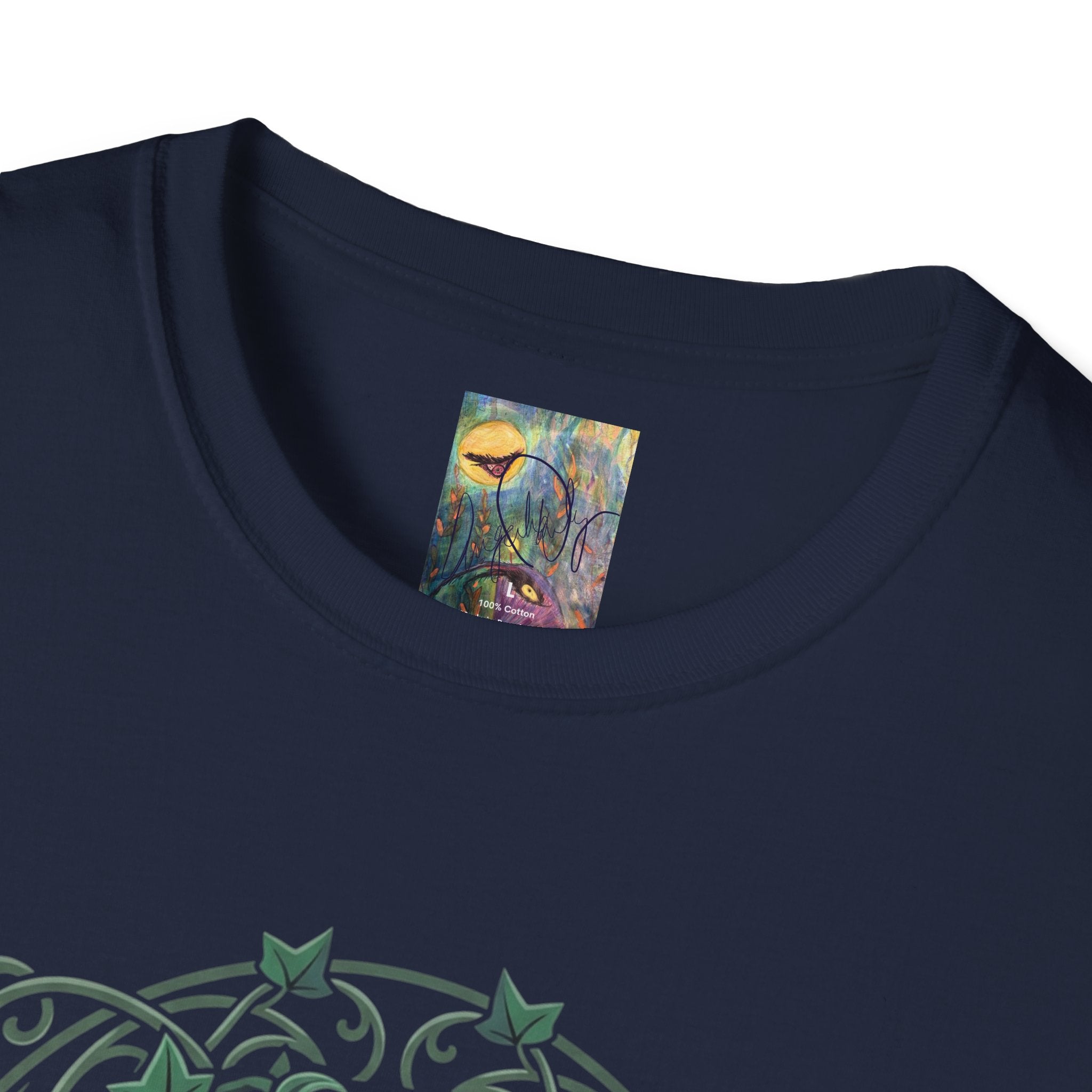 Alien Emblem T-Shirt — Green Mystic Alien Portrait Tee