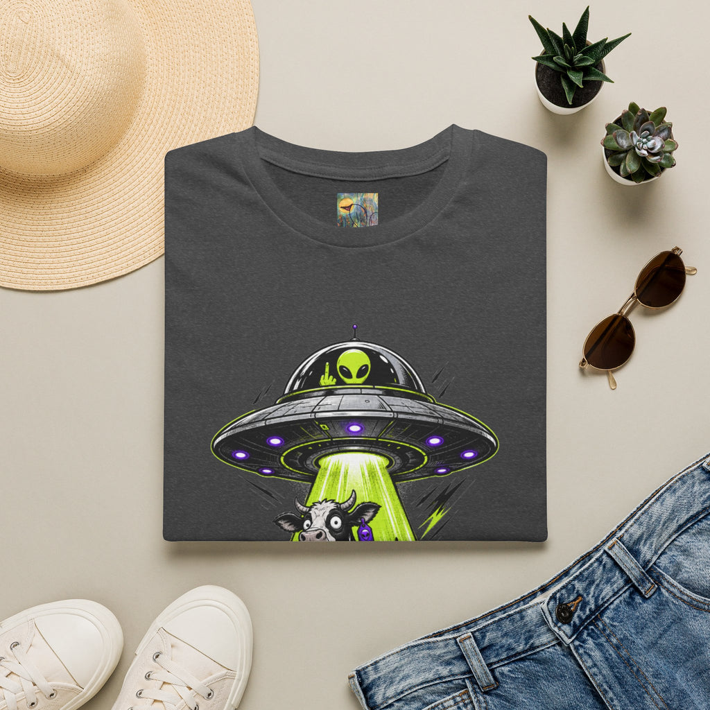 "I do what I want" T-Shirt — Alien UFO Abduction Cow Graphic Tee